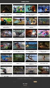 camping video site builder software